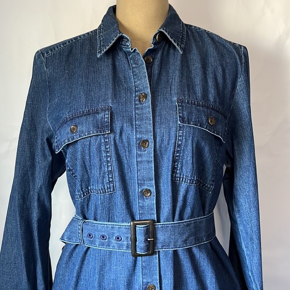 J.Crew Mercantile denim shirt dress NWT size 12 - Picture 3 of 6